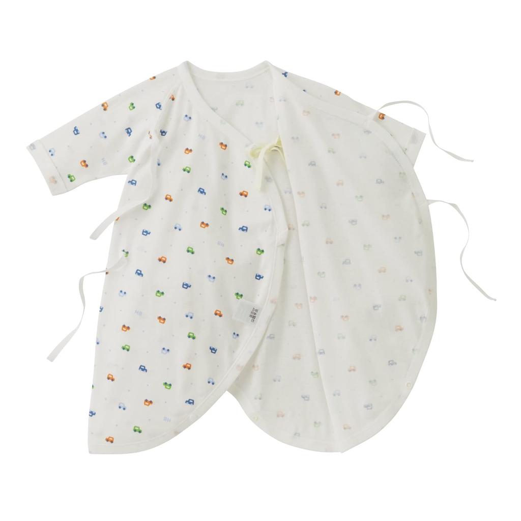 Miki House Hot Biscuits Combi Boys and Baby Undershirt, Girls, Newborn, Clothes, Blue, 50cm, 70-2309-492