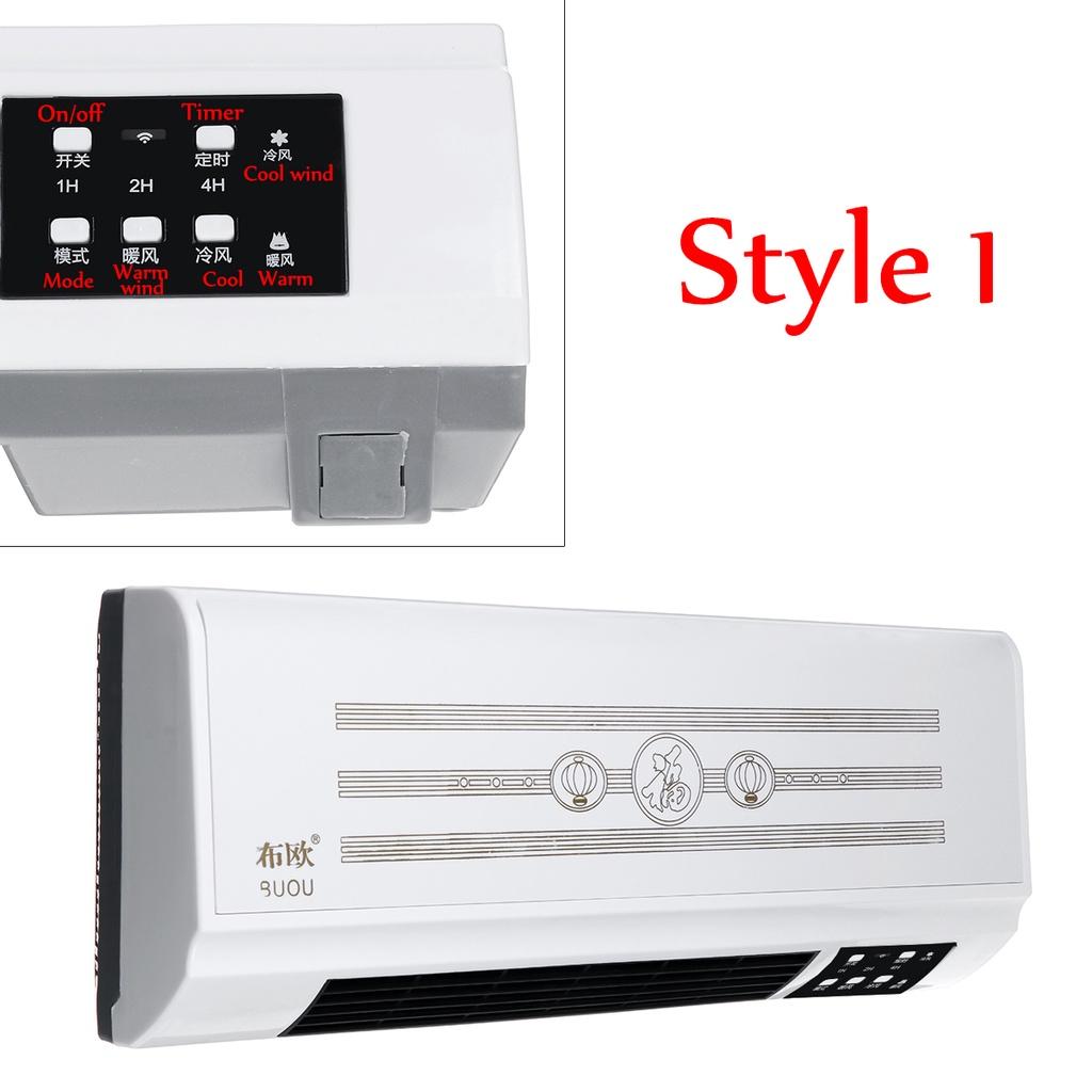 Новый настенный обогреватель 2000 Вт, кондиционер, тепловентилятор для дома, зимней комнаты, одежда для ванной комнаты, сухой кондиционер с дистанционным управлением, 2-в-1