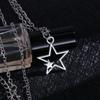 Полый чокер звезда кулон ожерелье корейская ключичная цепочка для женщин мужчин