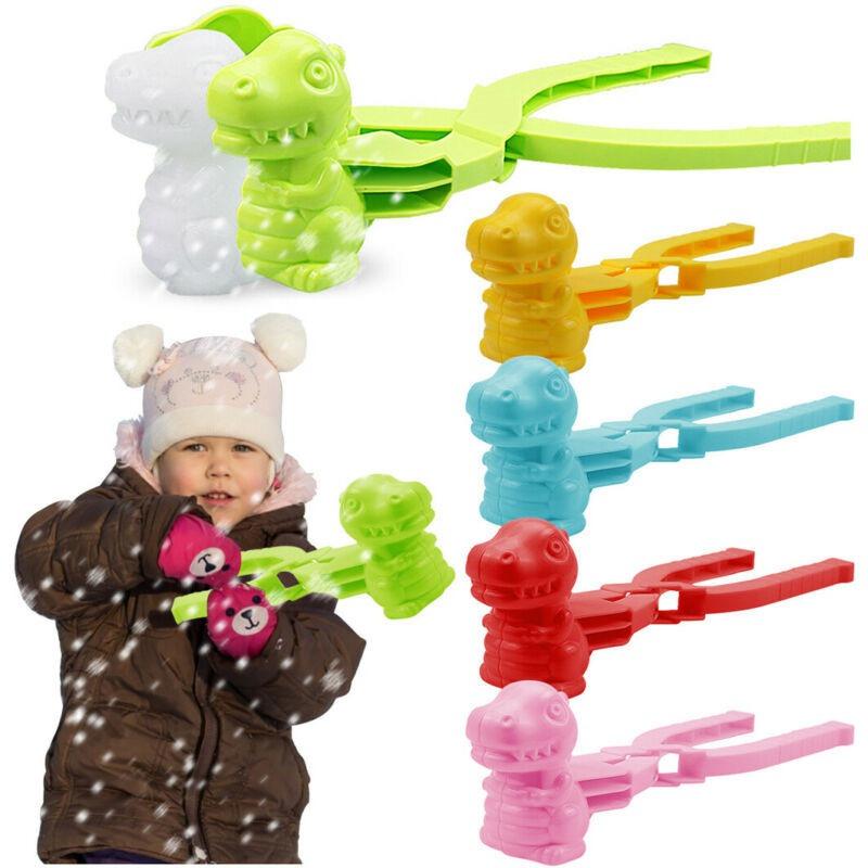 Outdoor Toys Winter Snowball Maker Clip Plastic Kids 1 Pcs Dinosaur Shaped Snow Sand Mold Tool