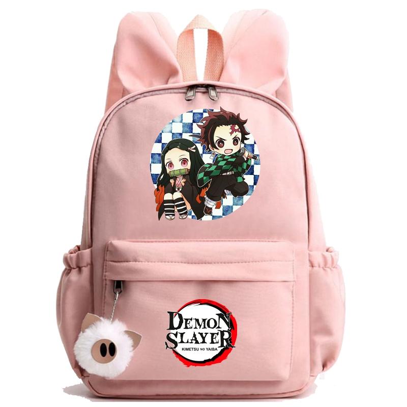 Рюкзак «Убийца демонов» в стиле аниме, рюкзак для девочек и мальчиков, школьный рюкзак для школы, сумка для книг для мужчин и женщин, дорожная сумка для отдыха Mochila