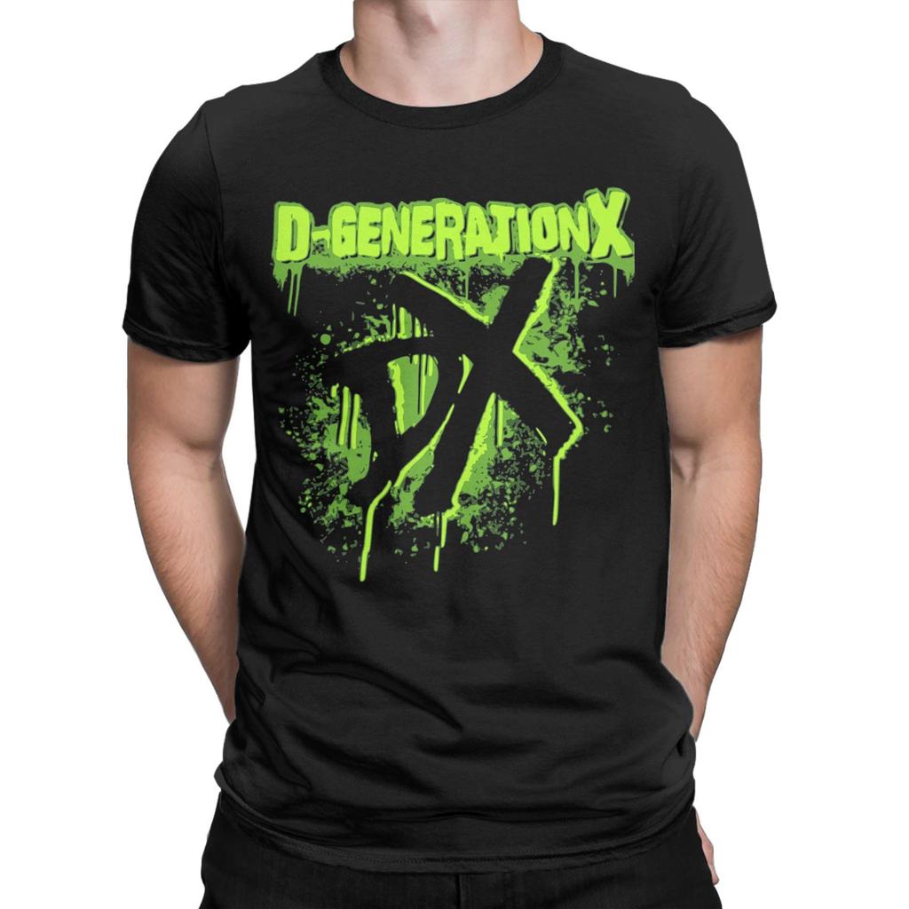 Мужская футболка D-Generation-X Wrestling Борец Боксер Повседневная футболка с коротким рукавом с круглым вырезом Хлопок Оригинальный мерч