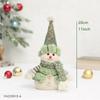 Christmas Decoration Green Snowman Plush Doll, Scene Layout for Hotels & Shopping Malls, Ornament for Under Christmas Tree