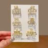 Alloy Pearl Hair Clip Rhinestone Crab Claw Clip Gifts Mini Hair Hairpins