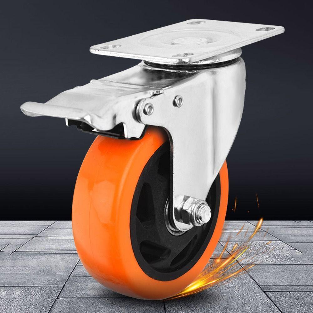 Blackheart Orange Face Furniture Castor 3" / 4" /5'' Wheel Industrial wheels  Table Shelf