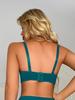 Teal Seduction - Роскошный кружевной бюстгальтер Push-Up - чашка B, поддержка на косточках, регулируемые бретели, сексуальное нижнее белье с застежкой на спине для женщин