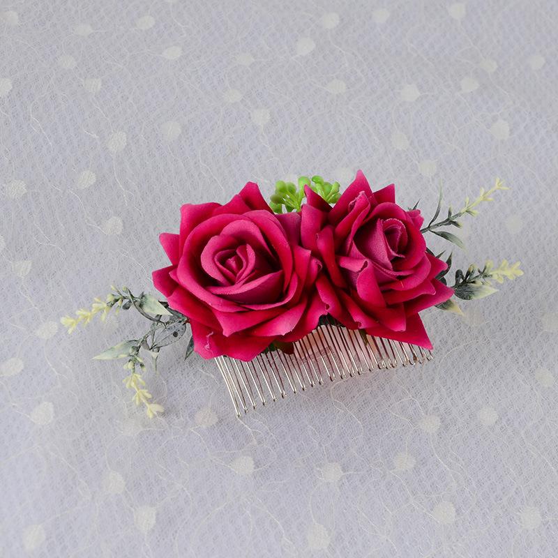 BOHO Невеста Искусственный Цветок Гребень для Волос для Женщин Свадебная Тиара Украшения для Головы Головной Убор Заколка для Волос Аксессуары для Волос Ювелирные Изделия