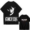 2026 ONE PIECE Зоро Луффи Gear Печатная Свободная Хлопковая Футболка с Коротким Рукавом Летний Стиль Хлопок Унисекс Одежда Хип-Хоп Уличная Одежда Оверсайз Футболка