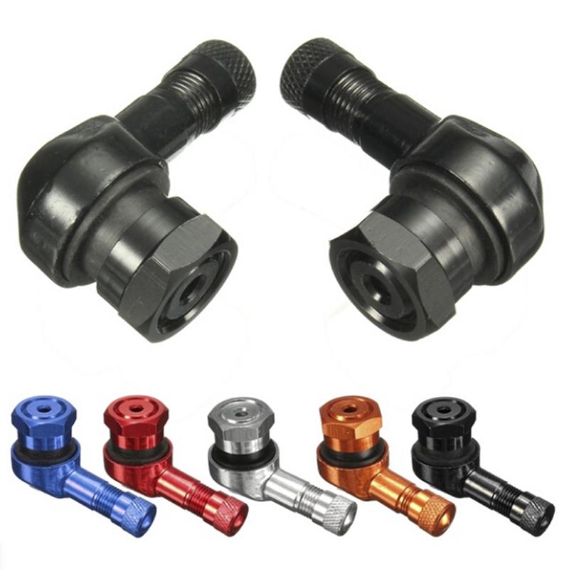 2X Cnc мотоциклетный угол 90 градусов колесо шина бескамерный клапан стержень алюминий