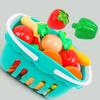 Кухонный игровой набор игрушечных домиков, корзина для моделирования фруктов, овощей, игра для резки еды, развивающая детская игрушка Монтессори, обучающая игрушка для девочек