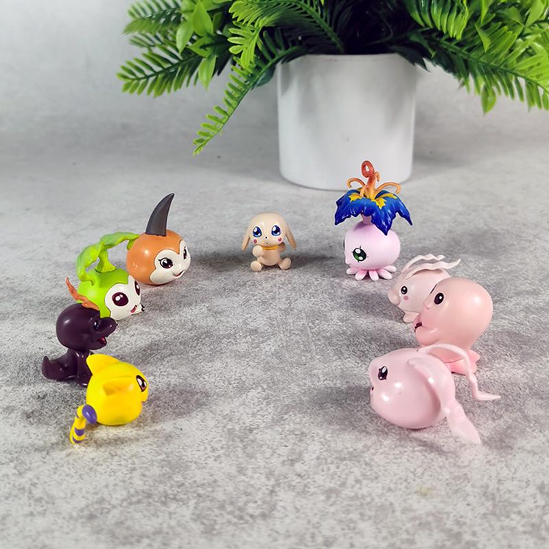 2-5.5cm Anime Digimon Adventure Figure Gabumon Pyocomon Koromon Mochimon Action Figures Pvc Statue Collection Model Toys Gifts