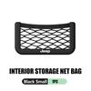 For Jeep Car Storage Mesh Bag Organizer Net Pocket Sticker Trunk Storage Bag Accessories Wrangler-JK Liberty JL Cherokee Patriot AMZ1 