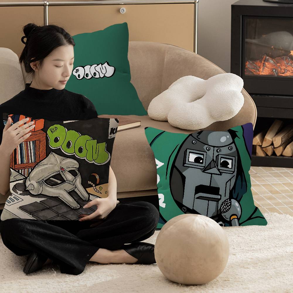 Mf Doom Rapper Personalized Picture Text Home Decorative Pillows Household Gifts 45X45Cm