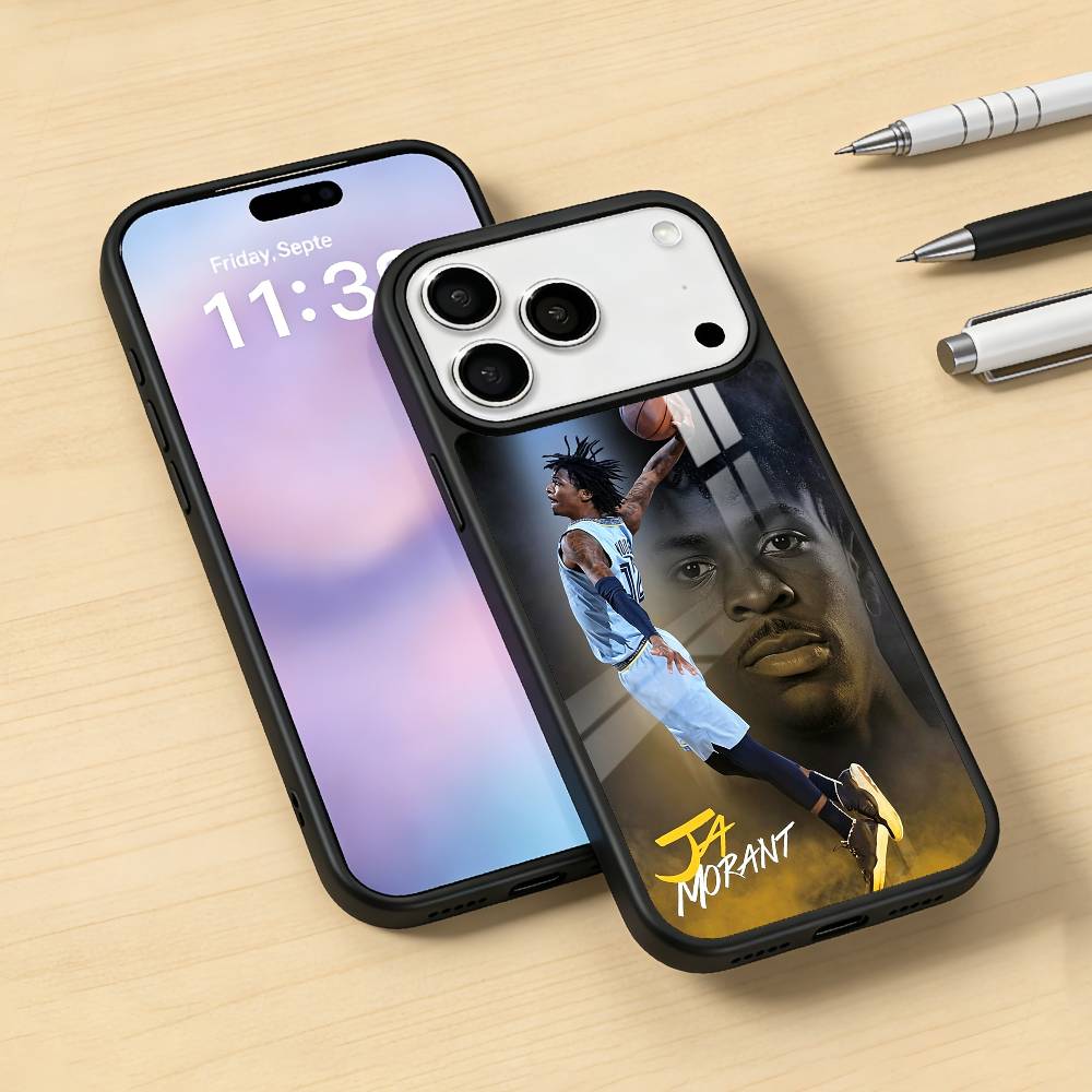 Cool J-Ja M-Morant 12 Phone Case For iPhone17,16,15,14,13,12,Pro,Max,Magnetic For Magsafe Wireless Charging