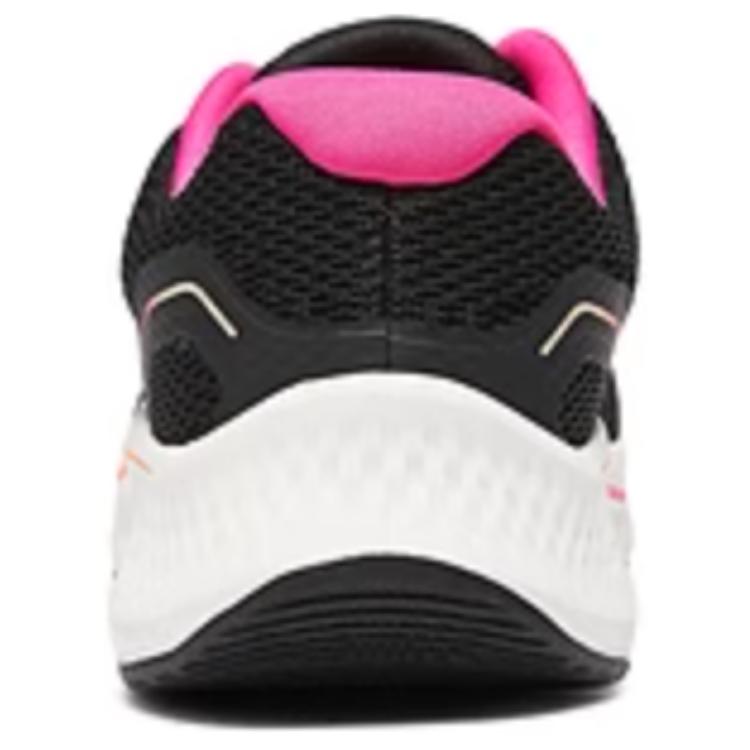Skechers Серия Go Ретро Мода Низкие Повседневные Беговые Кроссовки Женские кроссовки Черный Розовый 128614-BKHP