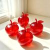 Squeezable Red Round Fruit Fidget Squeeze Toy Waterproof Stress Relief Hand Toy for Outdoor Camping Boredom Relief