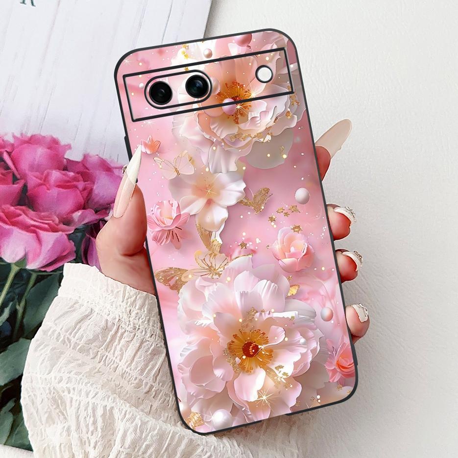 For Google Pixel 8A Case Pixel8 Pro Cute Cat Lion Painted Cover Soft TPU Phone Case For Google Pixel 8 Pro Pixel8A Fundas Bumper