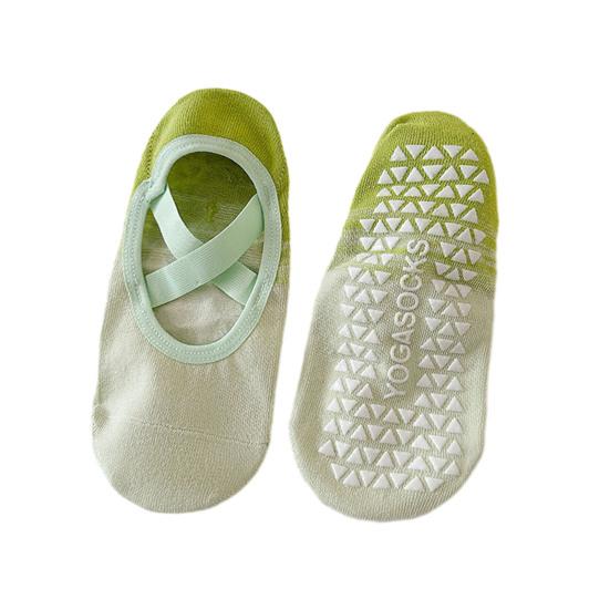 Градиентные носки No Show для женщин с противоскользящим силиконовым покрытием, носки для йоги, невидимые носки-лодочки с низким вырезом для фитнеса, танцев в помещении, спорта