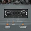 1kW-2kW Vintage Electric Fireplace Heater - Grey