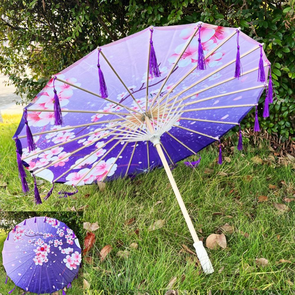 56см Танцевальный зонт-реквизит Зонт из шелковой ткани в классическом японском стиле Танцевальное выступление