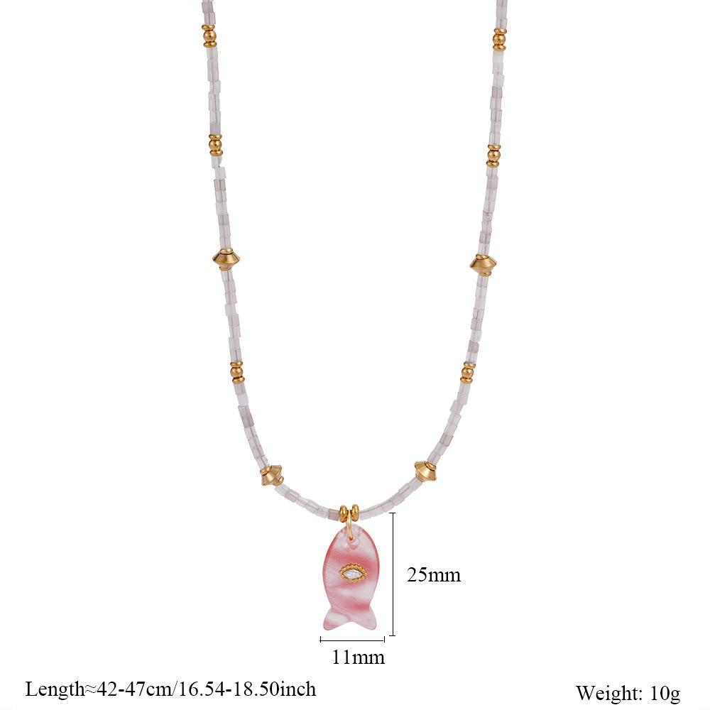 Богемия Мини Рыбка Ожерелье Украшения Океанский Стиль Пляжный Чокер Модный Кулон Рыбка Ожерелье Отпуск