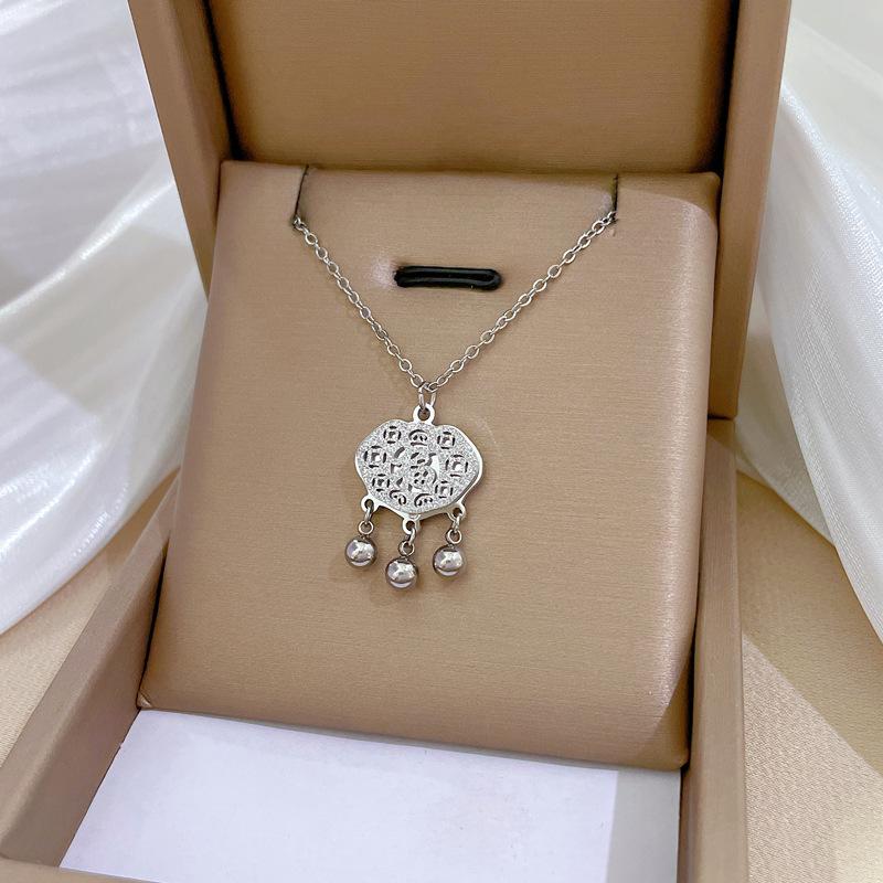 Геометрическое Животное Темперамент Личность Минималистичный Ветряная Печь Настоящее Золото Ожерелье Женская Цепочка на Ключицу