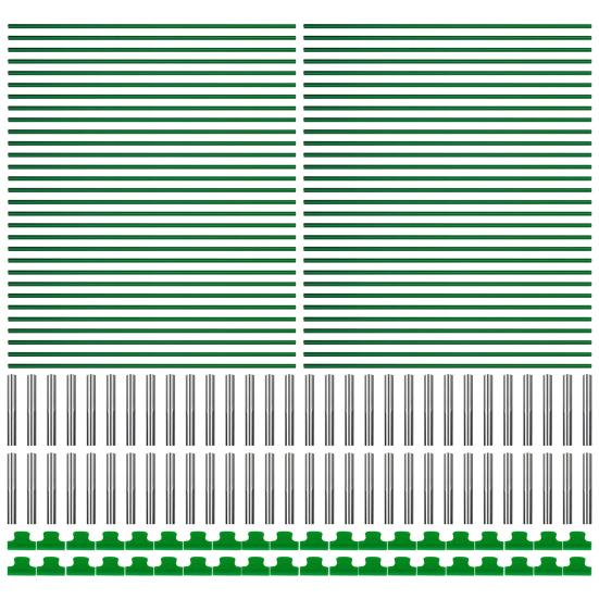 Комплект обручей для теплицы, простая сборка, комплект для выращивания в туннеле, поддерживающие обручи с зажимами, каркас арки для садовой ткани, пластиковые пленки для теплиц