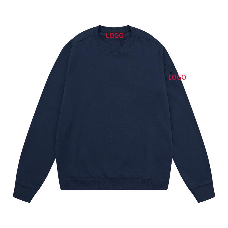 Унисекс Stone Compass Badge Базовый пуловер-свитшот - Высококачественный повседневный дизайн с круглым вырезом для комфорта в любое время года