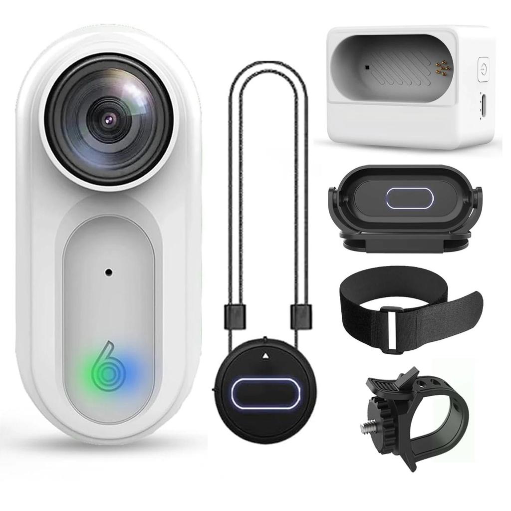 VD02 1080P Водонепроницаемая 2 метра Экшн-камера-миниатюра POV-камера Маленькая магнитная нательная камера Портативная камера для видеоблогинга, Свободные руки