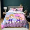 Exquisite Cartoon L-Lankybox Duvet Cover Pillowcase Bedding Set 2/3piece set Kids Boy Girl Single/Double/Queen Size