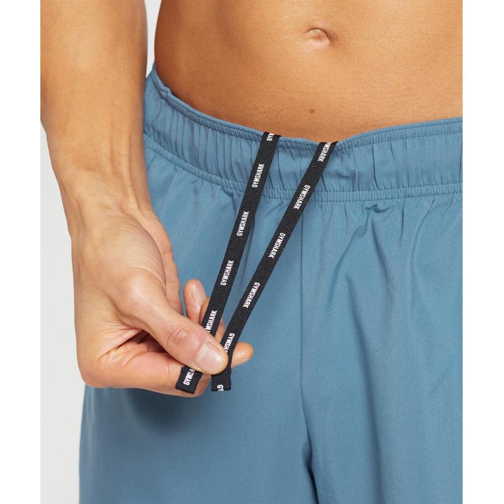 Gymshark Sport 7 Шорты Выцветший голубой Титановый синий A3a1q Ucmz