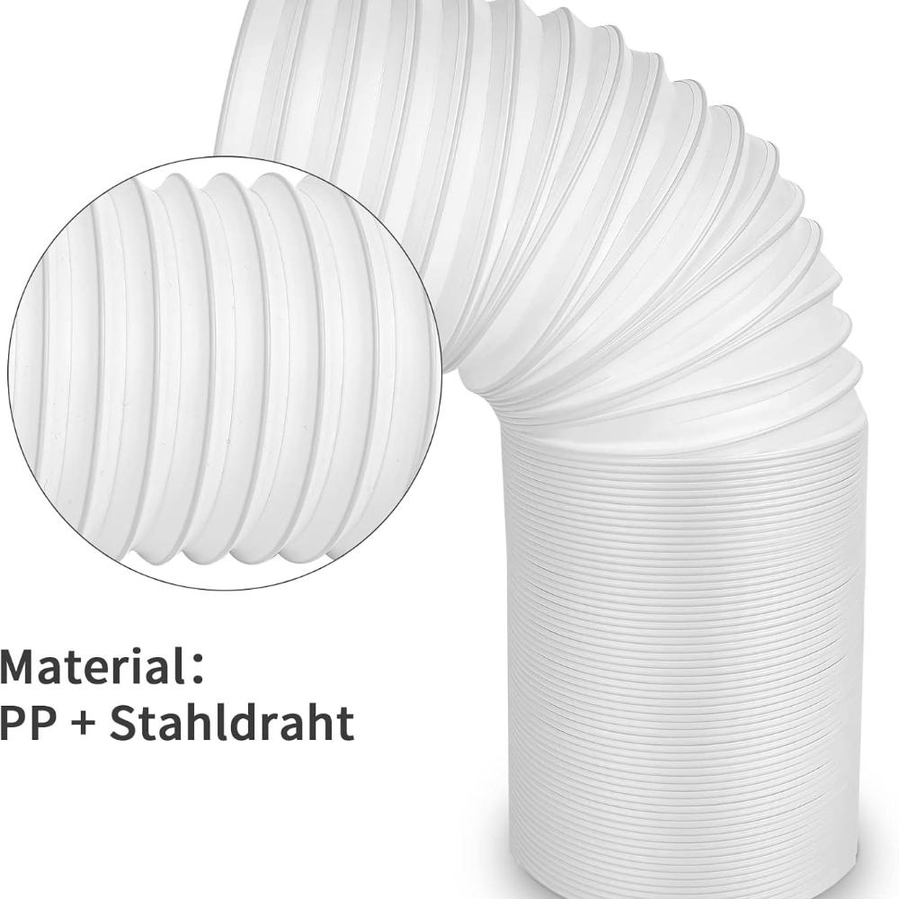 Exhaust Hose 150mm, 2m White PVC Hose For Air Conditioning / Exhaust Hose / Exhaust Hood