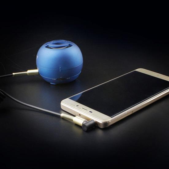 3,5 мм штекер AUX, прямой пружинный кабель, аудиоадаптер для автомобильного телефона с динамиком