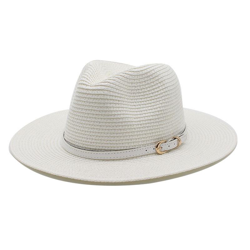 Травяной зеленый модный повседневный универсальный большой плоский верх шляпа дорожная пляжная солнцезащитная панама шляпа от солнца