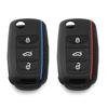 Car Key Cover Case Silicone 3 Buttons For VW Golf 4 5 6 7 Bora Jetta POLO MK4 MK6 Bora Passat B5 B6 Superb Tiguan Beetle Keycase