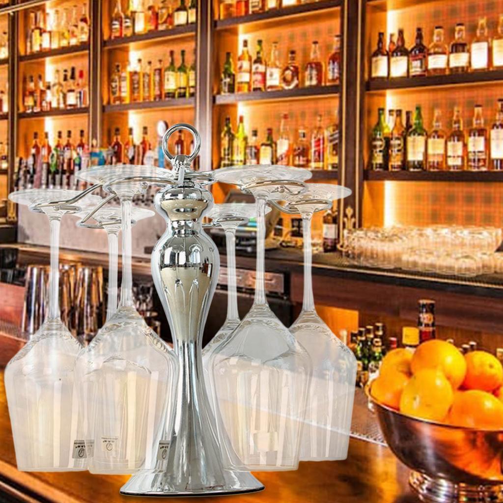 Современная подставка для винных бокалов Подставка для демонстрации винных бокалов Отдельно стоящий настольный держатель Подходит для дома, кухни, бара