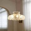 Ice-melting Retro Glass French Dining Room Lamp American-style Chandelier for Bedroom Medieval Designer Bar Lamp