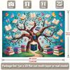 Двумерный волшебный книжный дерево фон для декора стены класса