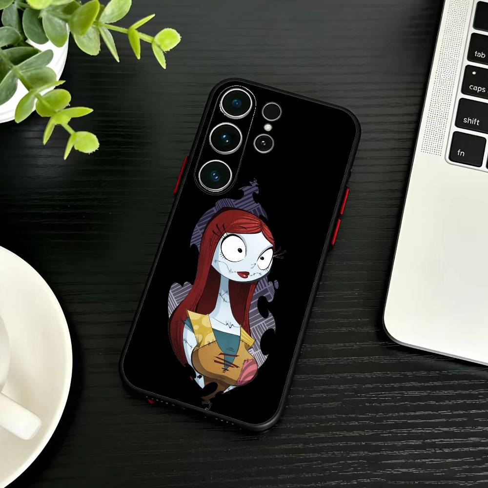 Чехол для телефона P-Nightmare Before Christmas для Samsung S26, S25, S24, S23, S22, S21, S20, Plus, Fe, Lite, Другие Черный Чехол