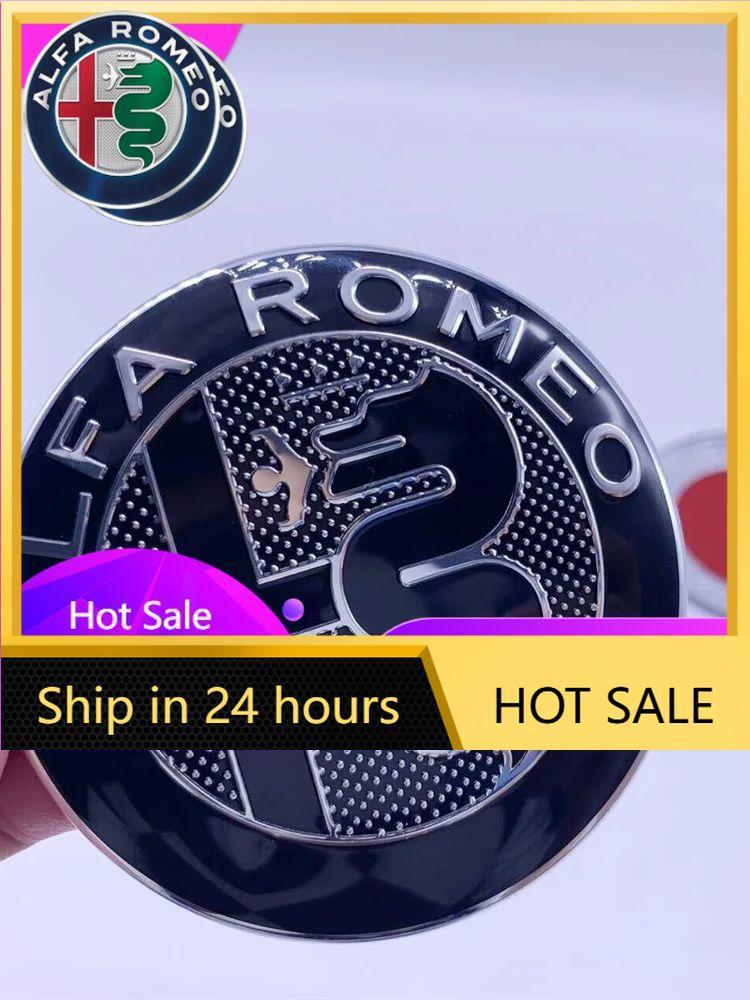 Car Stickers For Alfa Romeo 200pcs 7color 74MM for Alfa Romeo Giulia Stelvio Giulietta147 Mito Tonale Brera Disco Vola Steering