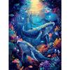 5d DIY Diamond Painting Cross Stitch Whale Diamond Embroidery Underwater World Mosaic Full Round Drill Home Decor