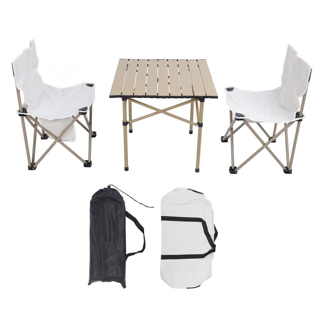 Набор стульев для кемпинга, переносной складной квадратный стол из алюминиевого сплава с высокой нагрузкой