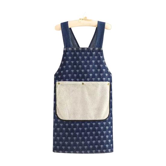 Фартук для выпечки Yousheng с перекрестной спинкой, хлопковый кухонный фартук в японском стиле с двумя карманами, регулируемыми лямками, для готовки и садоводства