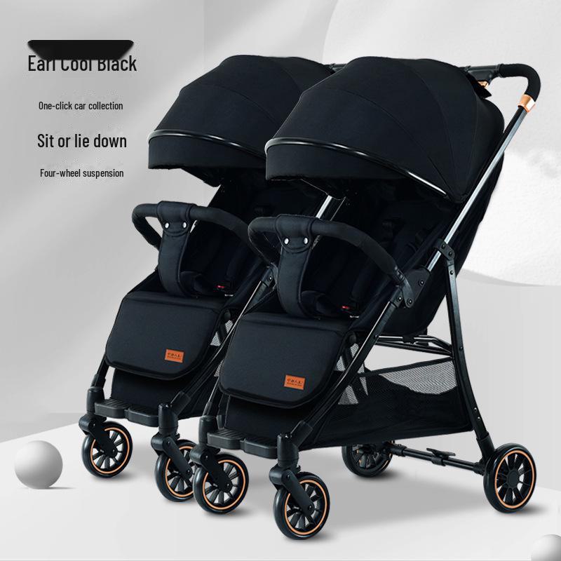 Легкая коляска для близнецов: Складной, сидячий и лежачий вариант для детей