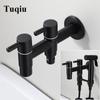 Washing Machine Faucet Bidet Faucet Stainless Steel Bathroom Faucet Tap Single Cold Garden Faucet Black Outdoor Mixer Small Tap