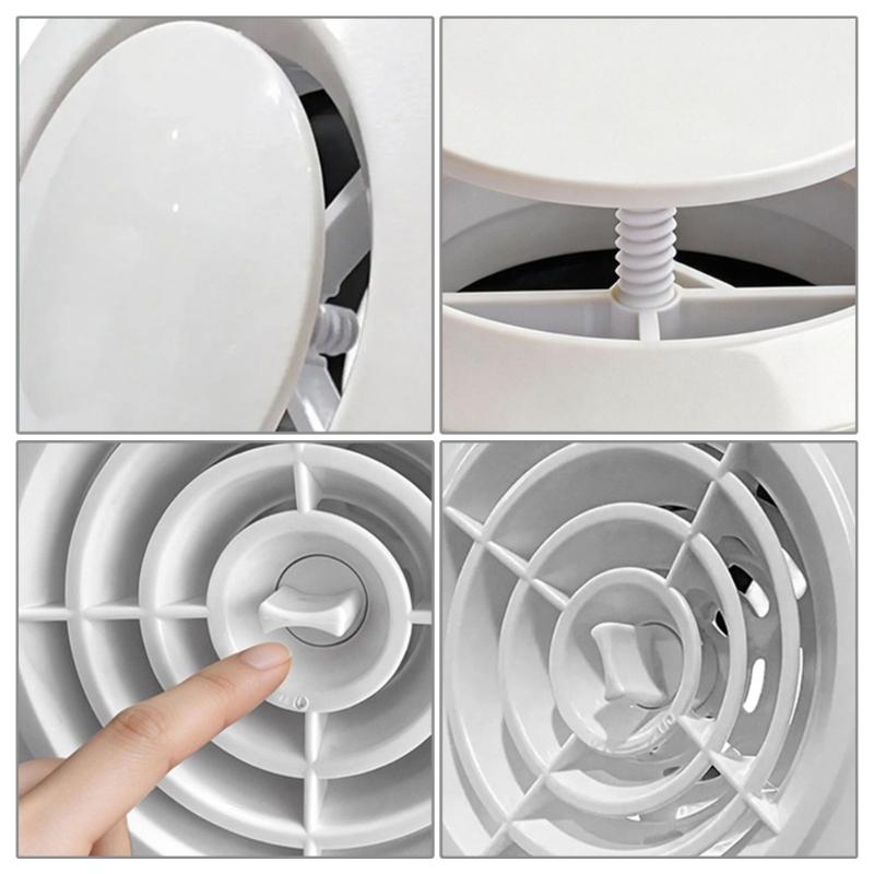 Circular Air Outlet Cover For Exhaust System 100mm Size acrylonitrile Adjustable And Flexible