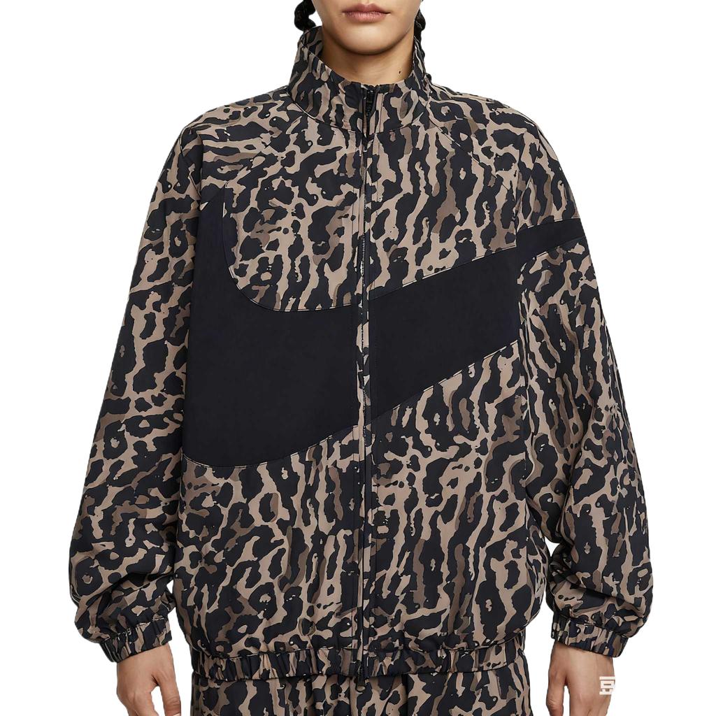 Nike Спортивная тканая куртка на молнии с длинным рукавом Женские куртки Черный IB7264-010