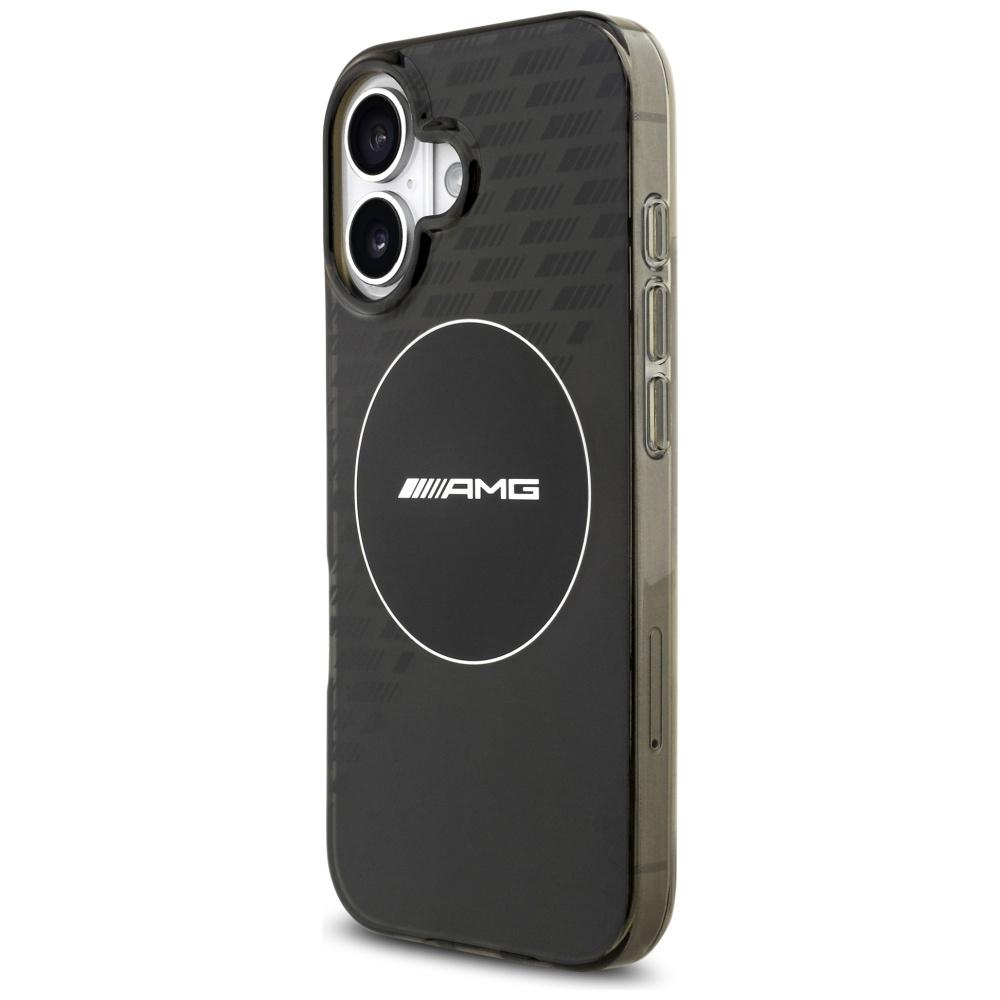 AMG Double Layer Transparent Smocked MagSafe Case for iPhone 17 Black