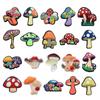 20Pcs Colorful Mushrooms Series PVC Shoe Charm Decorations