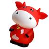 Cartoon Cow Piggy Bank Saving Pot Vinyl Kindergarten Toys Container Cute Money Box for Birthday Easter Holiday